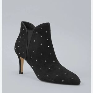 WHITE HOUSE BLACK MARKET LAILA RHINESTONE STUDDED ANKLE BOOTIES BOOTS WHBM 7